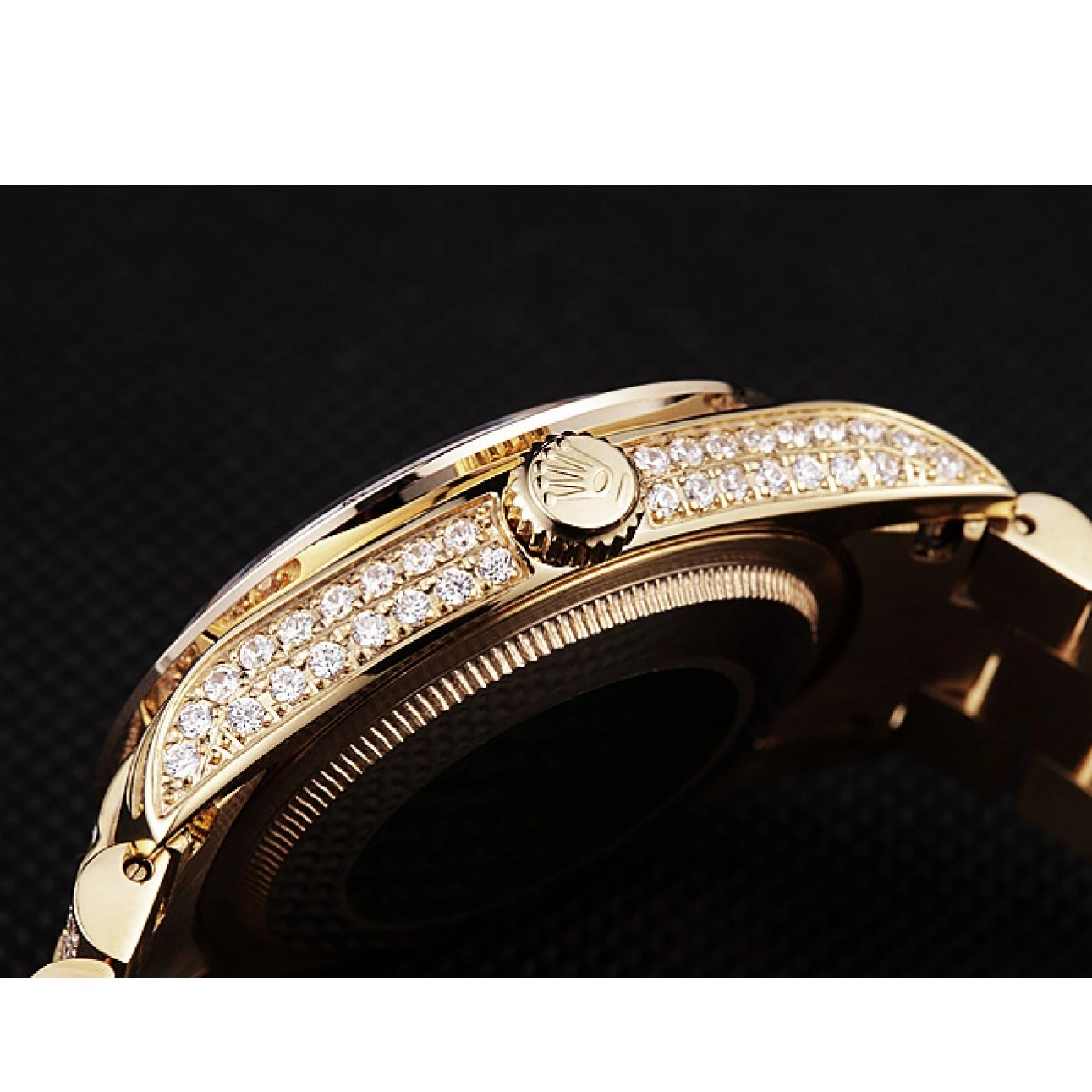Best AAA Replica Sites Gold-srl185 Swiss Diamonds 621615 Yellow Rolex Day-Date 0514